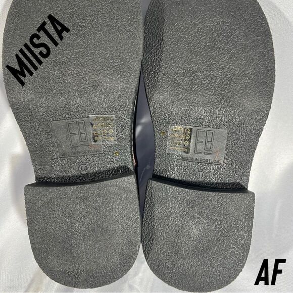 MIISTA CATHY PLATFORM MARY JANE LOAFERS BLACK PATENT LEATHER NEW SIZE 38 - Picture 9 of 10